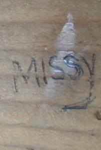 This graffiti I did 22 years ago,  is less than an inch across and hidden on a rafter.